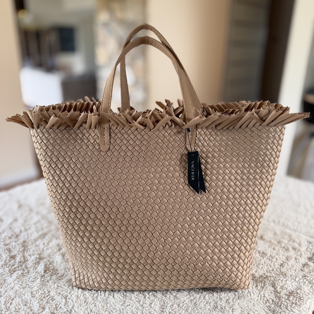 Naghedi Havana Large Tote – Camel